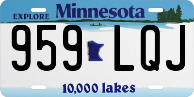 MN license plate 959LQJ
