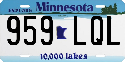 MN license plate 959LQL
