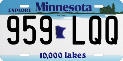 MN license plate 959LQQ
