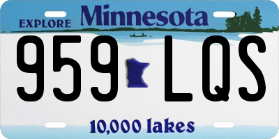 MN license plate 959LQS