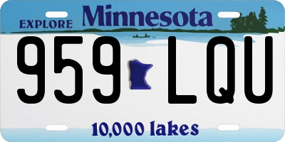 MN license plate 959LQU