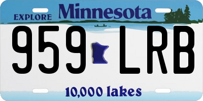 MN license plate 959LRB