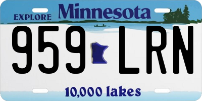 MN license plate 959LRN