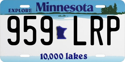 MN license plate 959LRP