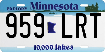 MN license plate 959LRT