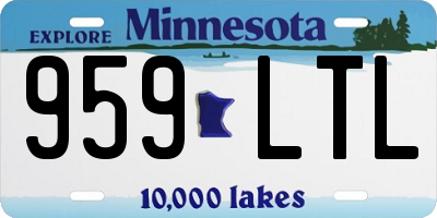 MN license plate 959LTL