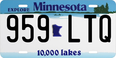 MN license plate 959LTQ