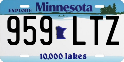 MN license plate 959LTZ