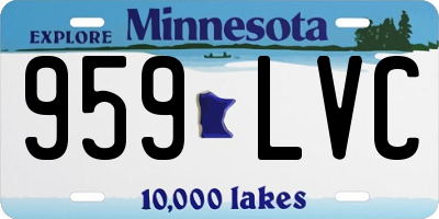 MN license plate 959LVC