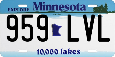 MN license plate 959LVL