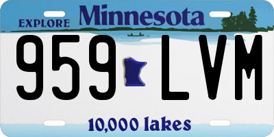 MN license plate 959LVM