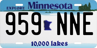 MN license plate 959NNE