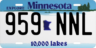 MN license plate 959NNL