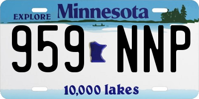 MN license plate 959NNP