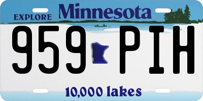 MN license plate 959PIH