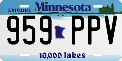 MN license plate 959PPV