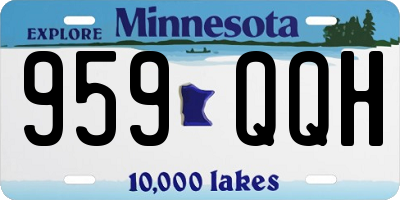 MN license plate 959QQH