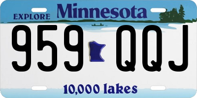 MN license plate 959QQJ