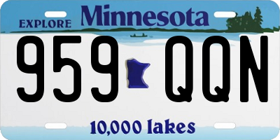 MN license plate 959QQN