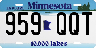 MN license plate 959QQT