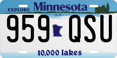 MN license plate 959QSU