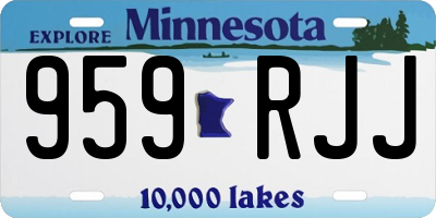 MN license plate 959RJJ