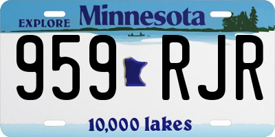 MN license plate 959RJR