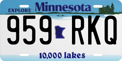 MN license plate 959RKQ