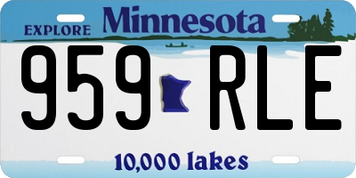 MN license plate 959RLE