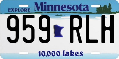 MN license plate 959RLH
