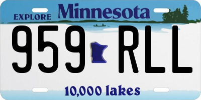MN license plate 959RLL