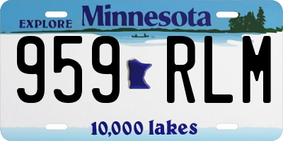 MN license plate 959RLM