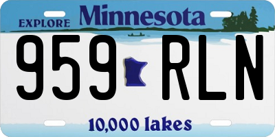MN license plate 959RLN