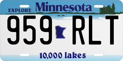 MN license plate 959RLT