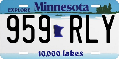 MN license plate 959RLY