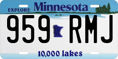 MN license plate 959RMJ