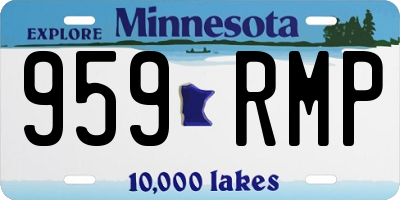 MN license plate 959RMP