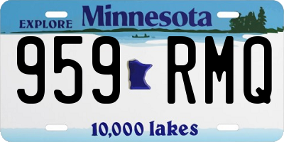 MN license plate 959RMQ