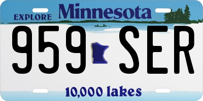 MN license plate 959SER
