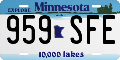 MN license plate 959SFE