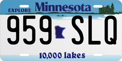 MN license plate 959SLQ