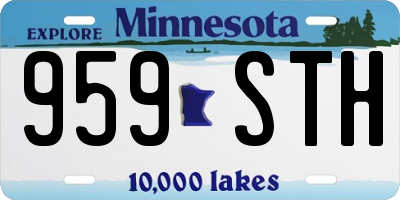 MN license plate 959STH