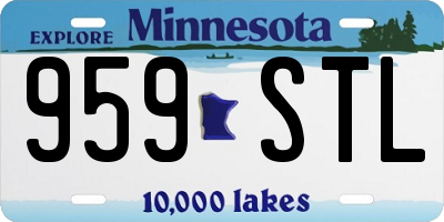 MN license plate 959STL