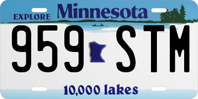 MN license plate 959STM