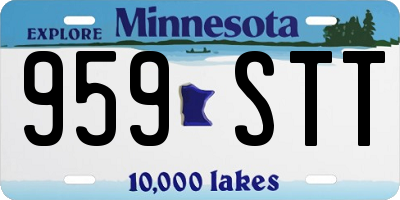 MN license plate 959STT