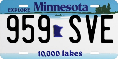 MN license plate 959SVE