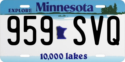 MN license plate 959SVQ