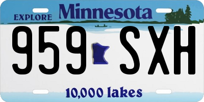 MN license plate 959SXH