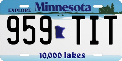 MN license plate 959TIT