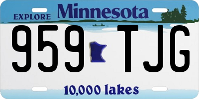 MN license plate 959TJG